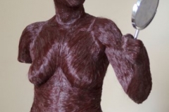 melitacouta_cyprusrose2004sculpture_synthetichairmirrorcm65x50x70